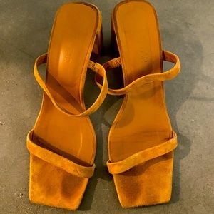 BY Far Nude Strap Sandals